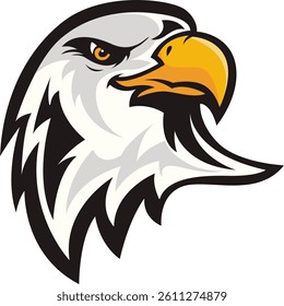 Aggressive Eagle head Mascot Logo Design with Modern illustration Concept Style for Badge and Emblem
