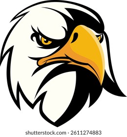 Aggressive Eagle head Mascot Logo Design with Modern illustration Concept Style for Badge and Emblem