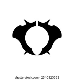 Icono de avatar agresivo y atrevido con un borde circular negro y cuernos demoníacos, adecuado para un perfil de juego mítico o futurista con un toque malvado.