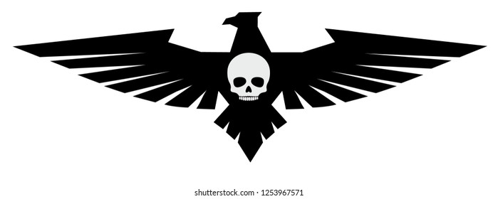 
aggressive emblem with skull and wings, design t shirts