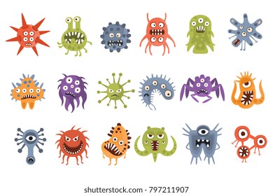 Aggressive Fantastic Monster Microorganisms Set