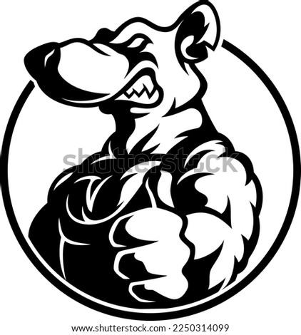 Aggressive Muscular Rat with Thumbs Up