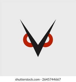 Aggressive Owl Logo Concept Design. Owl Face Vector Illustration.