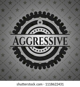 Aggressive realistic black emblem