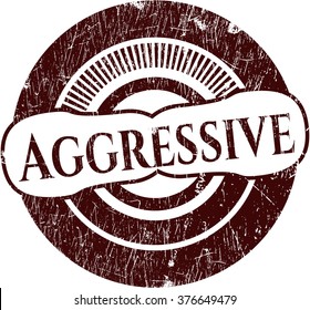 Aggressive rubber grunge stamp