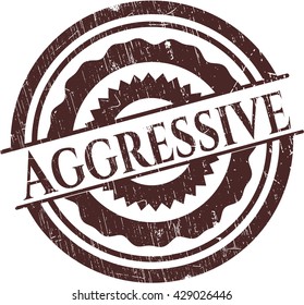 Aggressive rubber grunge stamp