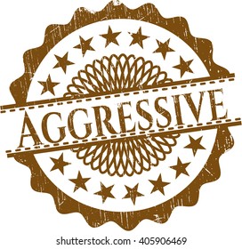 Aggressive Gummistempel