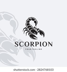 Aggressive Scorpion Mascot Logo Vector Illustration