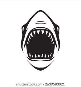 Aggressive Shark Head Vector Mascot