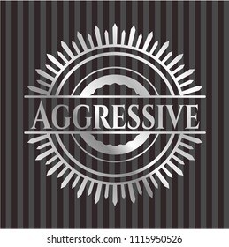 Aggressive silver emblem