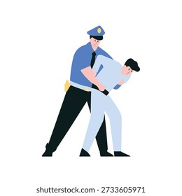 Aggressive Suspect Vector illustration. EPS 10 file			