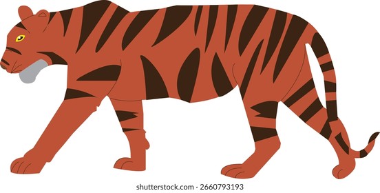 Ilustração agressiva do vetor da face do tigre