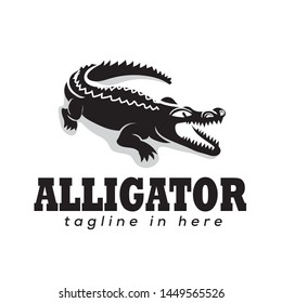 Aggressive wild crocodile logo design inspiration