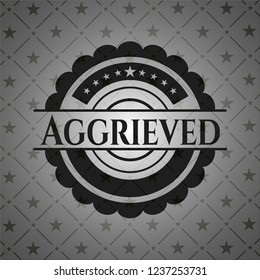Aggrieved retro style black emblem