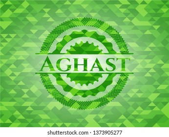 Aghast green mosaic emblem