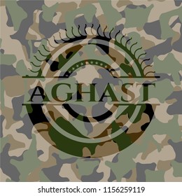 Aghast on camouflage pattern