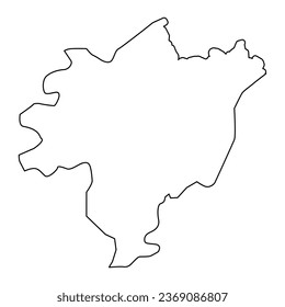 Aghjabadi district map, administrative division of Azerbaijan.