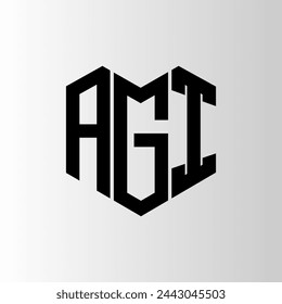 AGI letter logo abstract design. AGI unique design. AGI.
