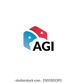 AGI letter logo design on white background. Creative  modern AGI letter logo design. Vector design.
Letters AGI, AGI logo  vector template. 