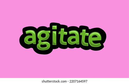 AGIGATE writing vector design on a pink background very simple and very cool