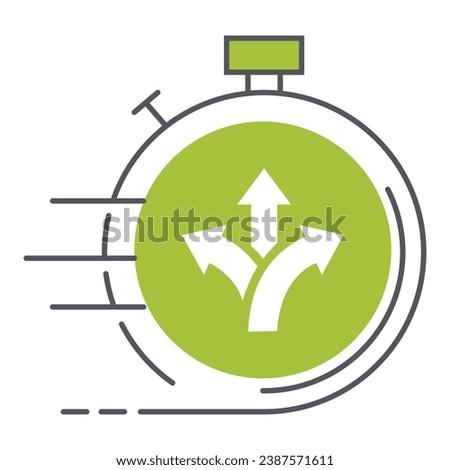 Agile arrows symbol. Flexibility and adaptability icon. Dynamic movement arrows. Adaptive navigation symbol. Vector Editable Stroke Icon.