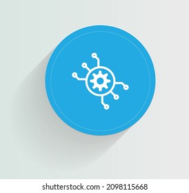 Diseño vectorial de icono de automatización ágil