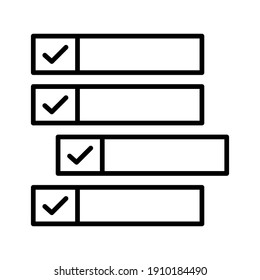Agile, backlog, scrum, tasks icon vector image. Can also be used for project management. Suitable for use on web apps, mobile apps and print media.