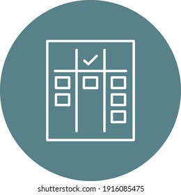 Agile, board, scrum, sprint icon vector image. Can also be used for project management. Suitable for use on web apps, mobile apps and print media.