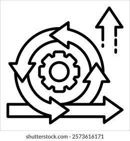 Agile Development Icon Element For Design