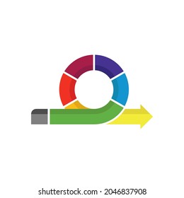 Agile development process vector design. Agile methodology, life cycle icon 3d vector.