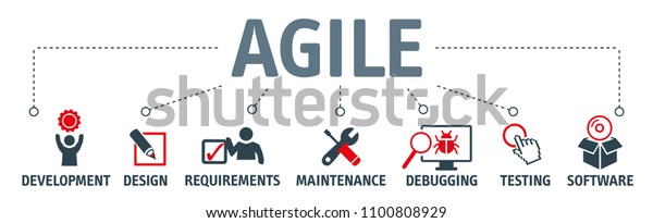 Agile Development Software Business Web Computer Stock Vector (Royalty ...