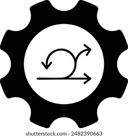 Agile facilitation Concept, Sprint Process Vector Icon Design, Software and web development symbol, Computer Programming and Coding stock illustration