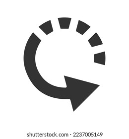 Agile filled universal icon ui ux element sign.