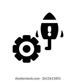 agile glyph icon. Strong and solid vector icon for websites, mobile interfaces, presentations, and visual branding. High quality and easy to edit.