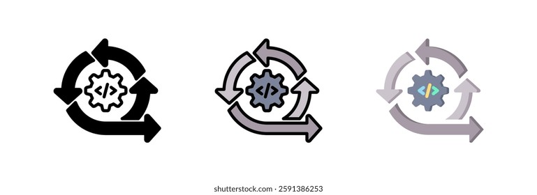 Agile Icon Element For Design