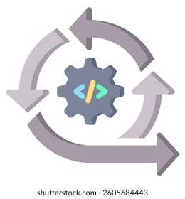 Agile Icon Element For Design