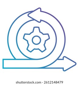 Agile icon Gradient Fill style.