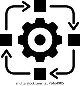 Agile Icon Mixed Vector Illustration