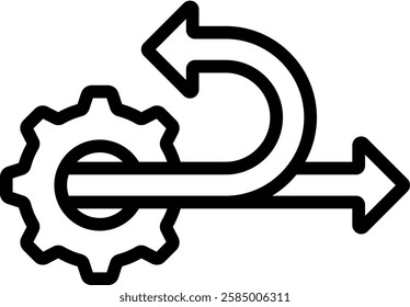 Agile Icon Outline Vector Illustration