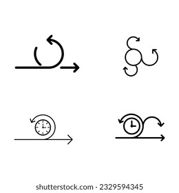 Agile icon set, Agile icon vector illustration design on white background..eps