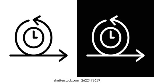 Agile icon shape graphic simple plain clipart symbol. thin line outline art