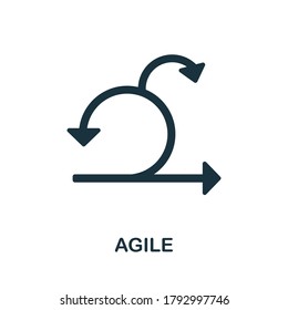 Agile icon. Simple element from business intelligence collection. Creative Agile icon for web design, templates, infographics and more