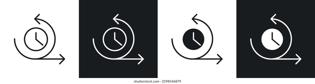 Agile icon symbol collection on white background.