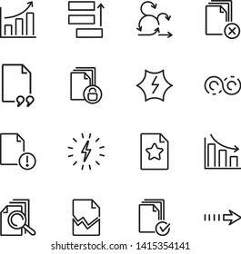 Agile line icon set. Task priority, growth chart, idea. Project management concept. Can be used for topics like business, scrum, analysis