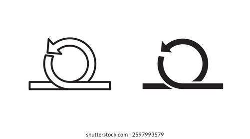 Agile line icon vector set.