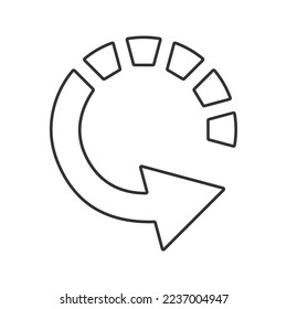 Icono universal de línea ágil ui ux símbolo del elemento.