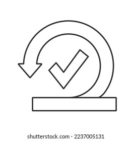 Agile line universal icon ui ux element sign.