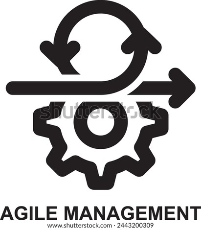 agile management, agile development, agile, scrum, development, project management expanded agile outline icon license for web mobile app presentation printing