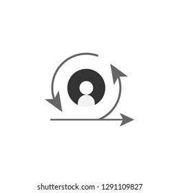 agile, manager icon. Element of marketing icon for mobile concept and web apps. Detailed agile, manager can be used for web and mobile