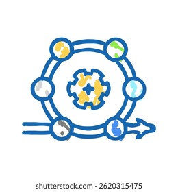 agile methodology analyst doodle icon sketch vector. agile methodology analyst sign. isolated symbol illustration